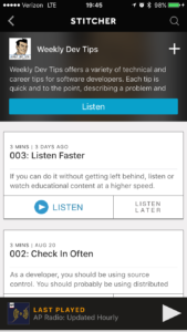 WeeklyDevTips-Stitcher